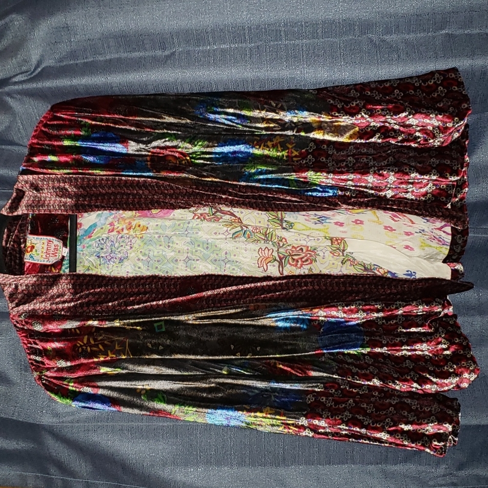 Johnny Was Velvet blazer jacket size L